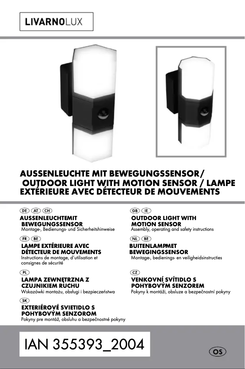 Page n°1 - Manuel utilisateur Livarno Lux HG06726A