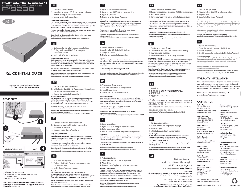 Página 1 del manual Manual de usuario LaCie Porsche Design P9320