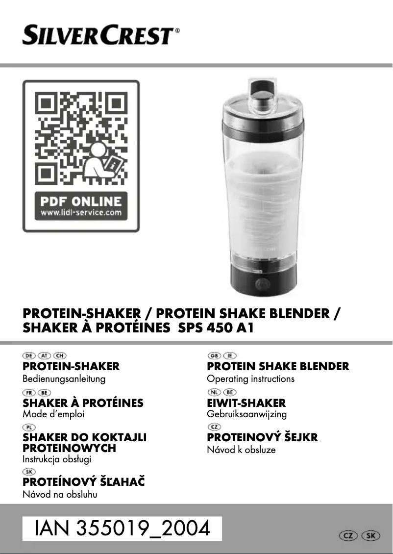 Page 1 de la notice Manuel utilisateur SilverCrest SPS 450 A1