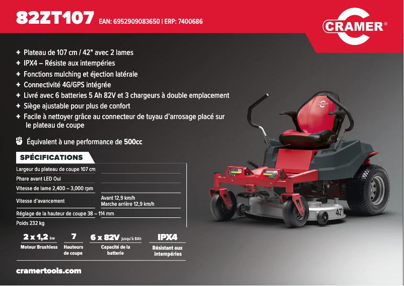 Image de la première page du manuel de l'appareil 82ZT107