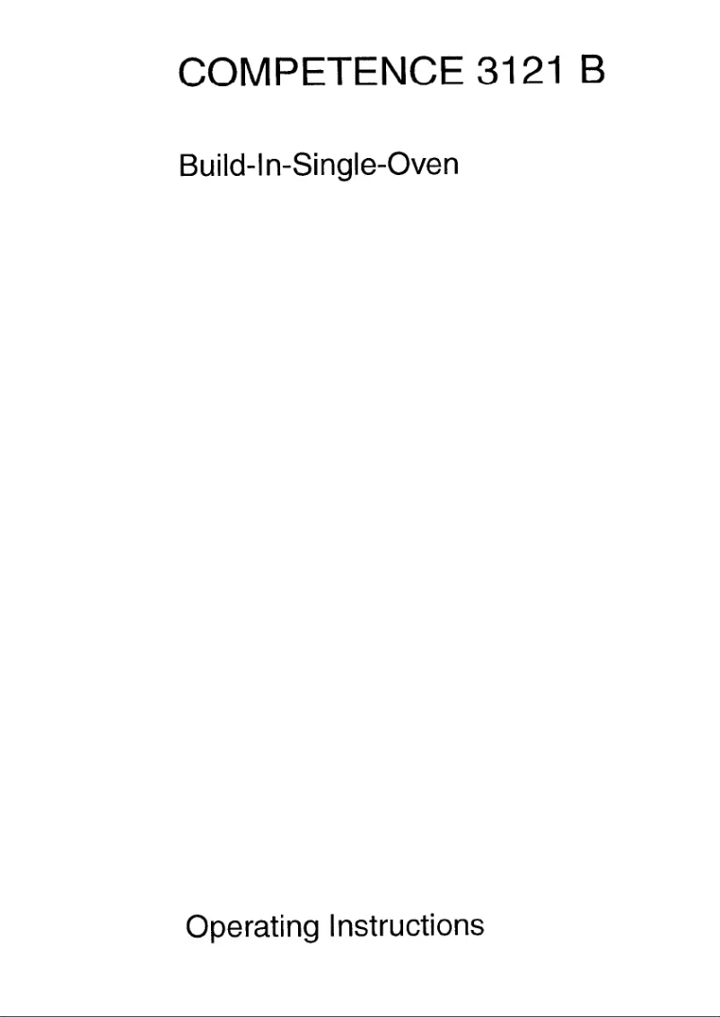 Página 1 del manual Manual de usuario AEG Competence 3121 B d