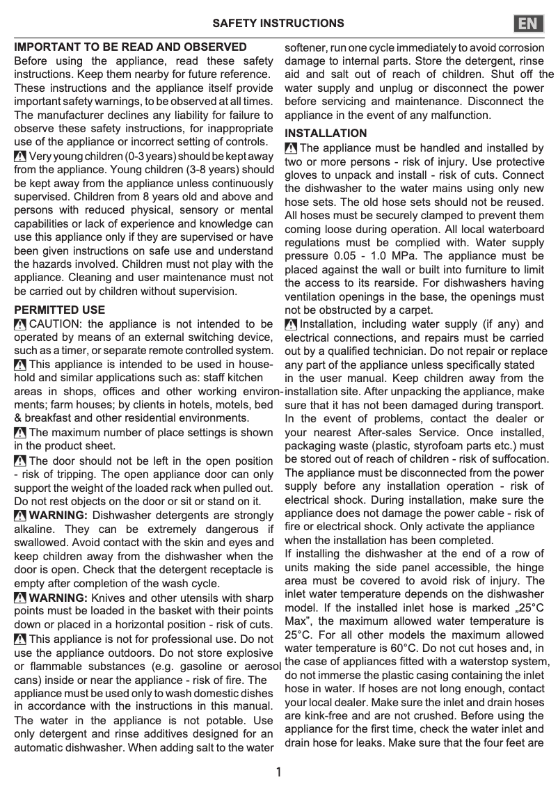 Image de la première page du manuel de l'appareil WIO 3T133 PLE