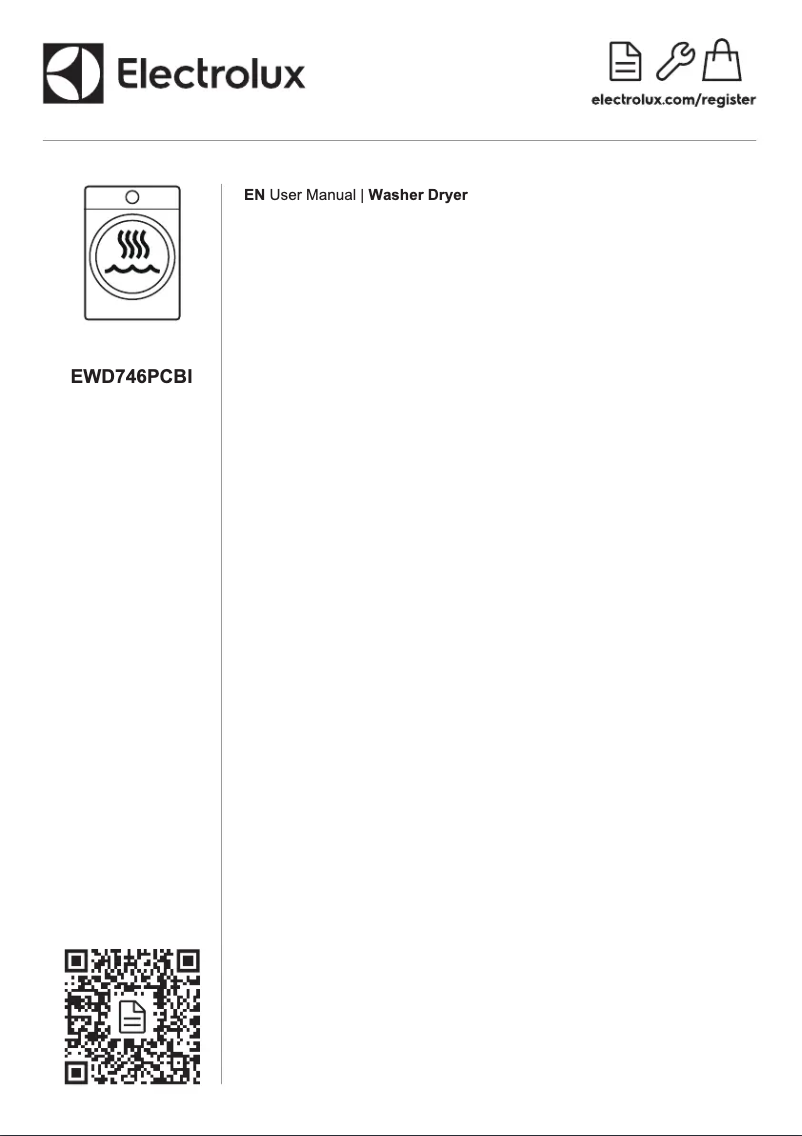 Page 1 de la notice Manuel utilisateur Electrolux EWD746PCBI