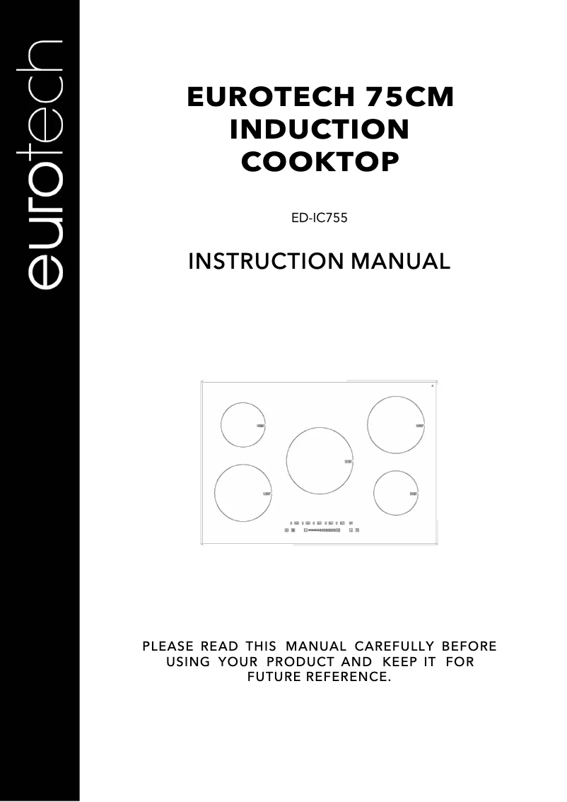 Image de la première page du manuel de l'appareil ED-IC755