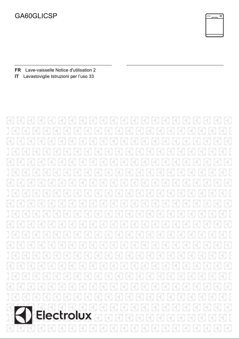Page 1 de la notice Manuel utilisateur Electrolux GA60GLICSP