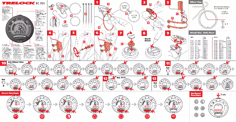 Página 1 del manual Manual de usuario Trelock FC 701