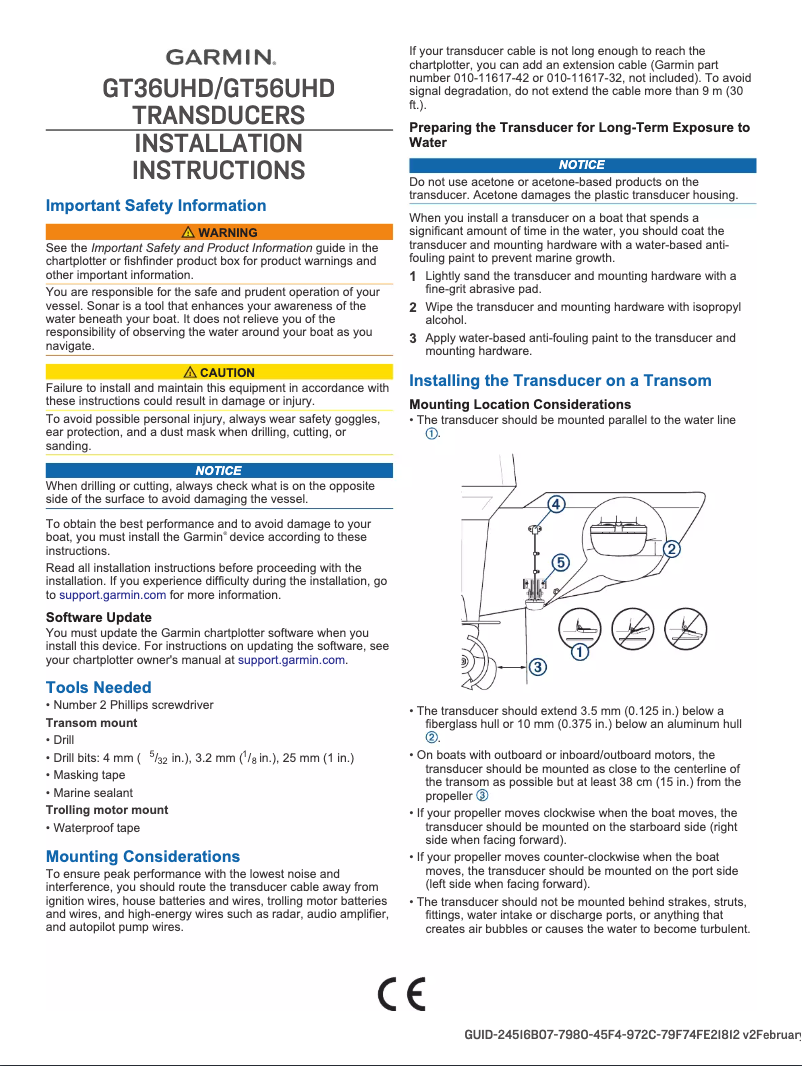 Image de la première page du manuel de l'appareil GT36UHD-TM