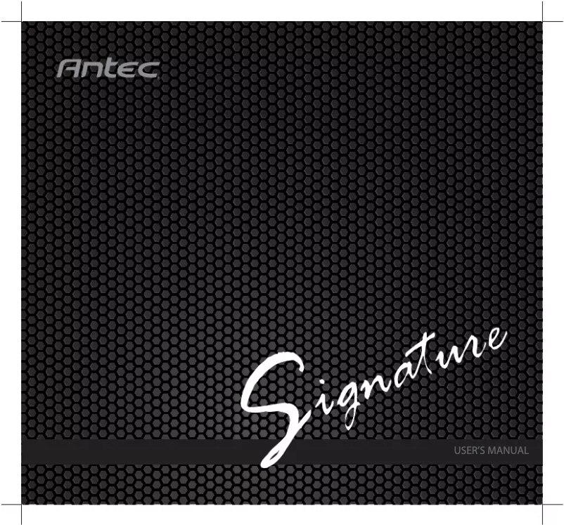 Image de la première page du manuel de l'appareil Signature 650