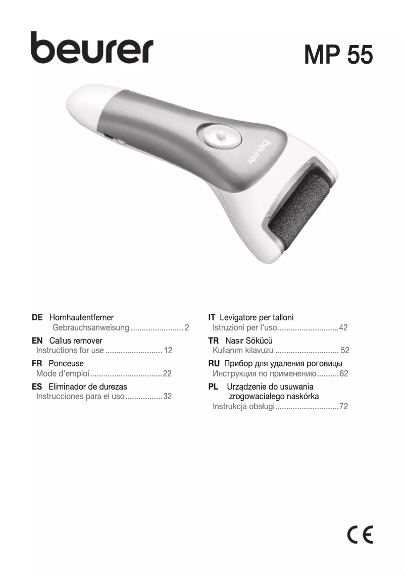Image de la première page du manuel de l'appareil MP 55