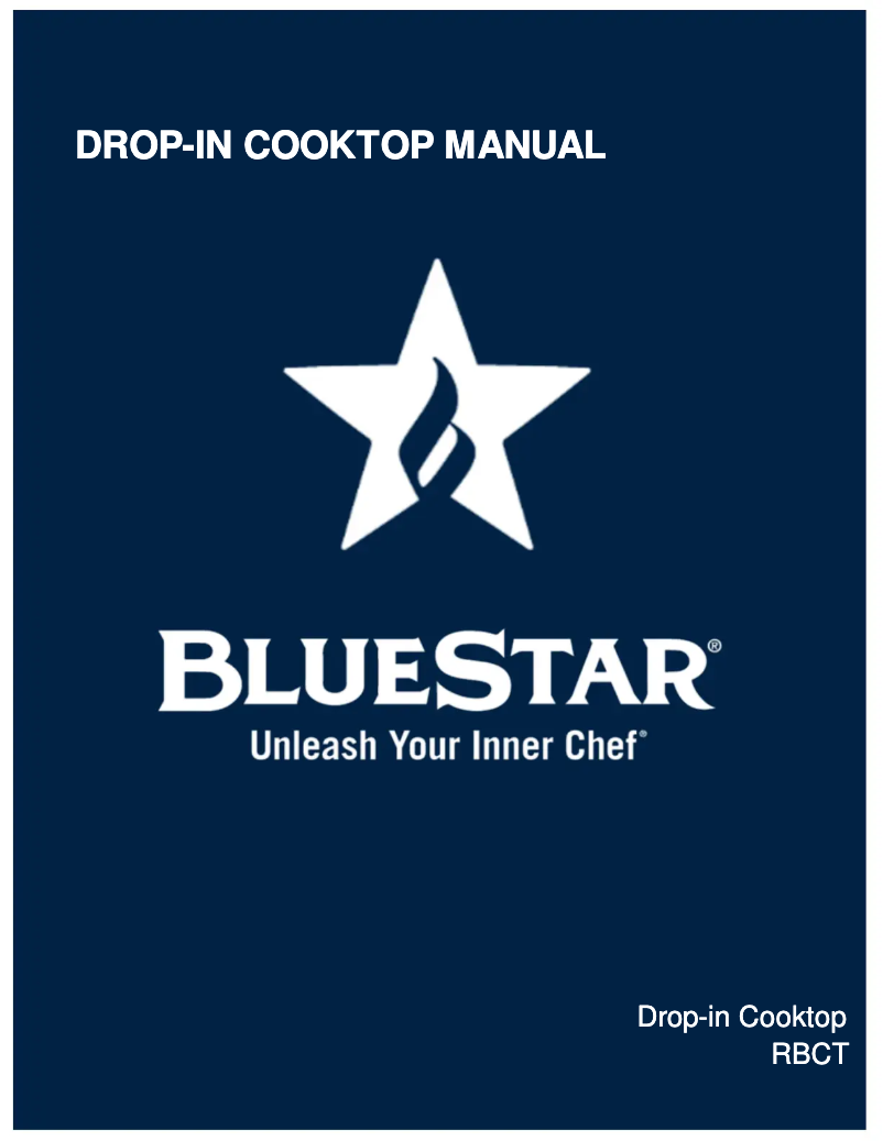 Página 1 del manual Manual de usuario BlueStar RBCT304BSSV2