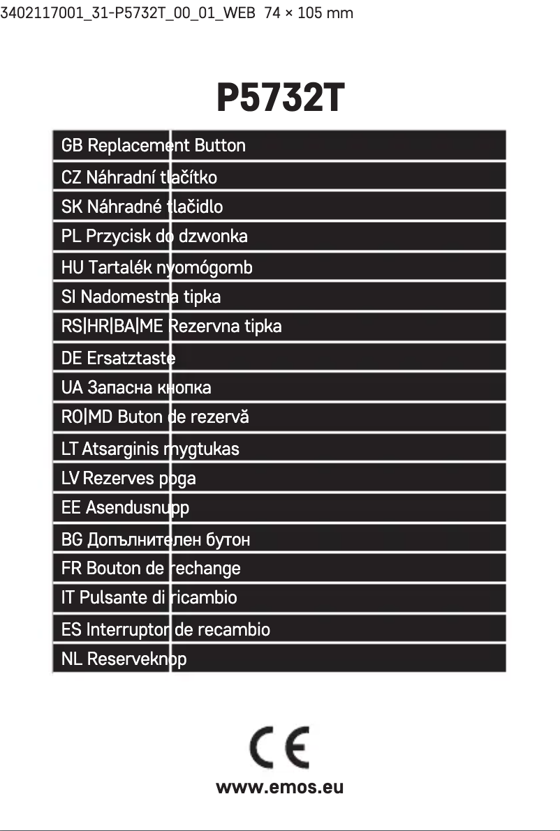 Página 1 del manual Manual de usuario Emos P5732T