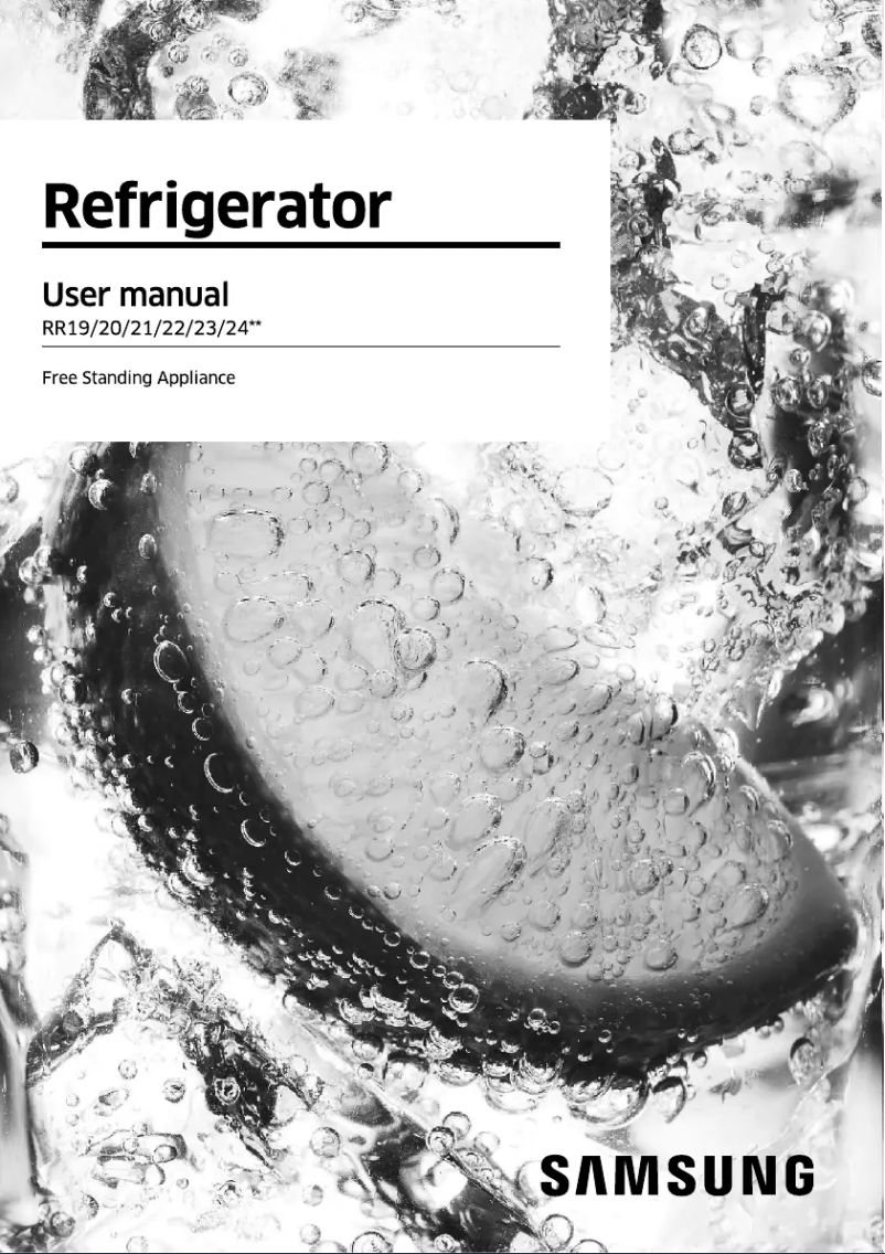 Page n°1 - Manuel utilisateur Samsung RR20C2823CR