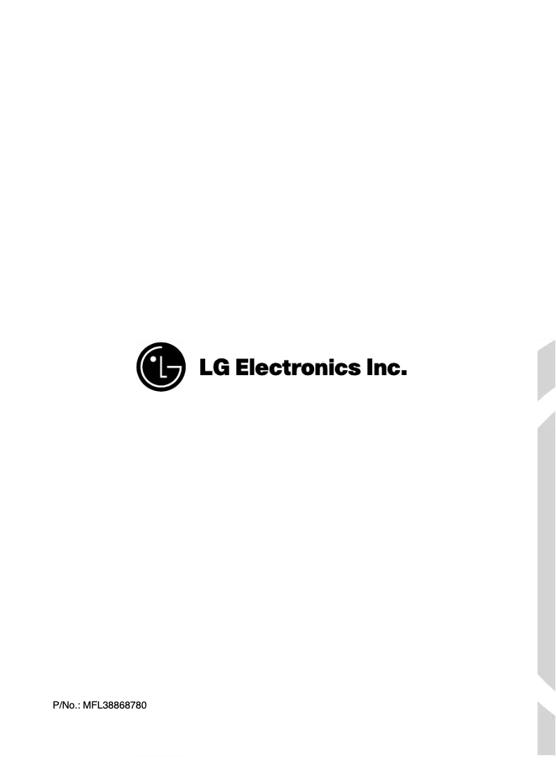Page n°1 - Manuel utilisateur LG WD-10651T