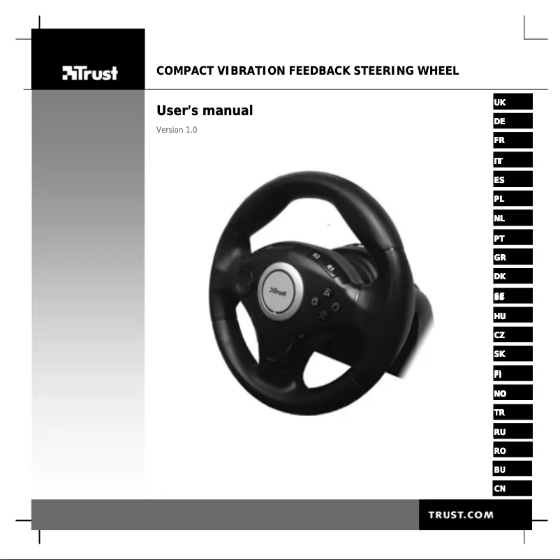 Page 1 de la notice Manuel utilisateur Trust GXT 27