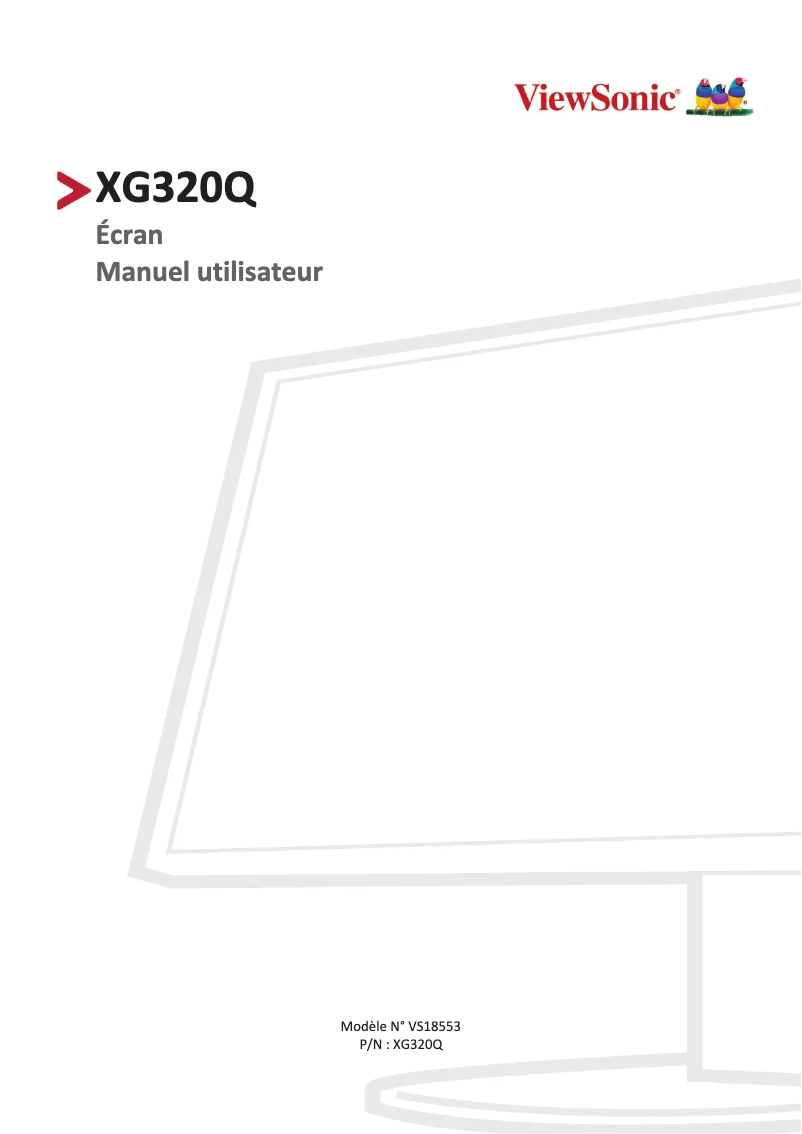 Image de la première page du manuel de l'appareil Elite XG320Q