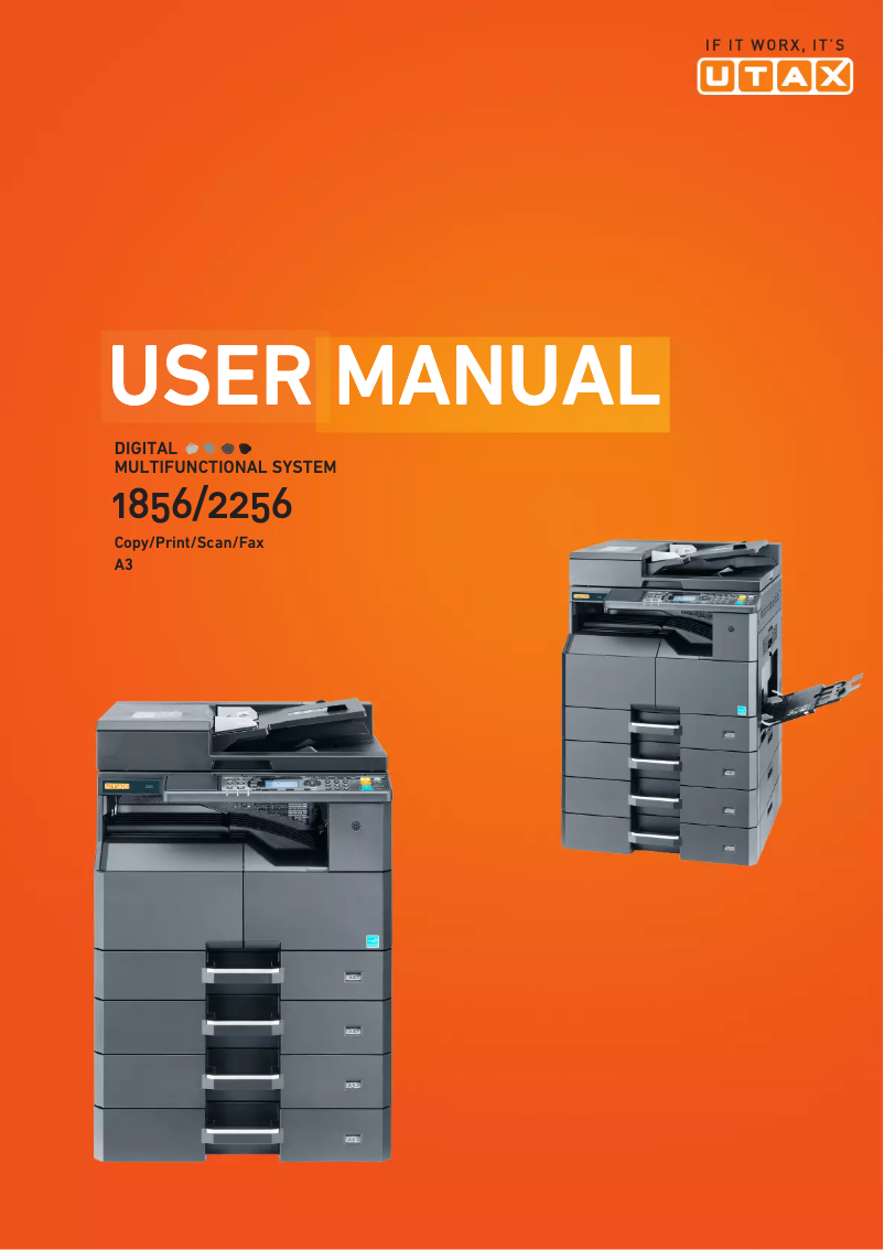 Page n°1 - Manuel utilisateur Utax 2256