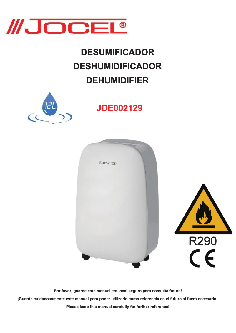 Image de la première page du manuel de l'appareil JDE002129