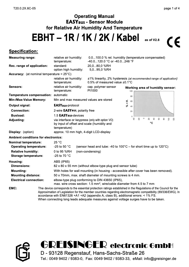 Image de la première page du manuel de l'appareil EBHT-1R