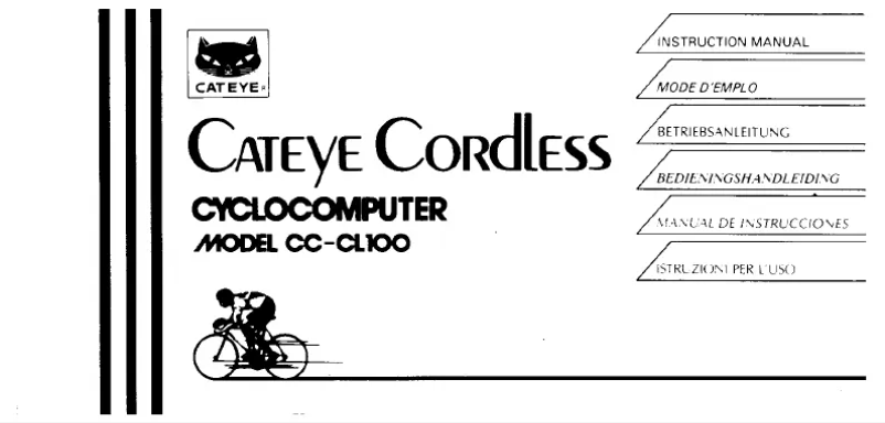 Imagen de la primera página del manual del dispositivo Cordless CC-CL100