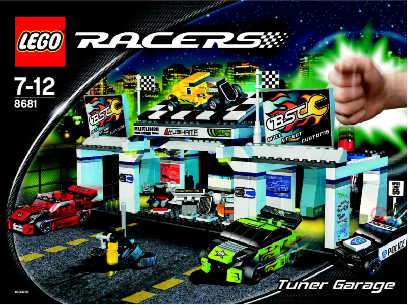Page 1 de la notice Manuel utilisateur Lego Racers 8681