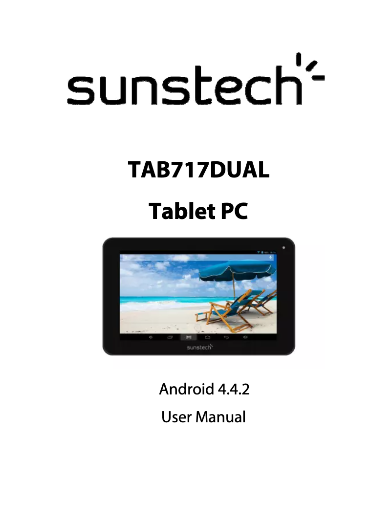 Page n°1 - Manuel utilisateur Sunstech TAB717DUAL