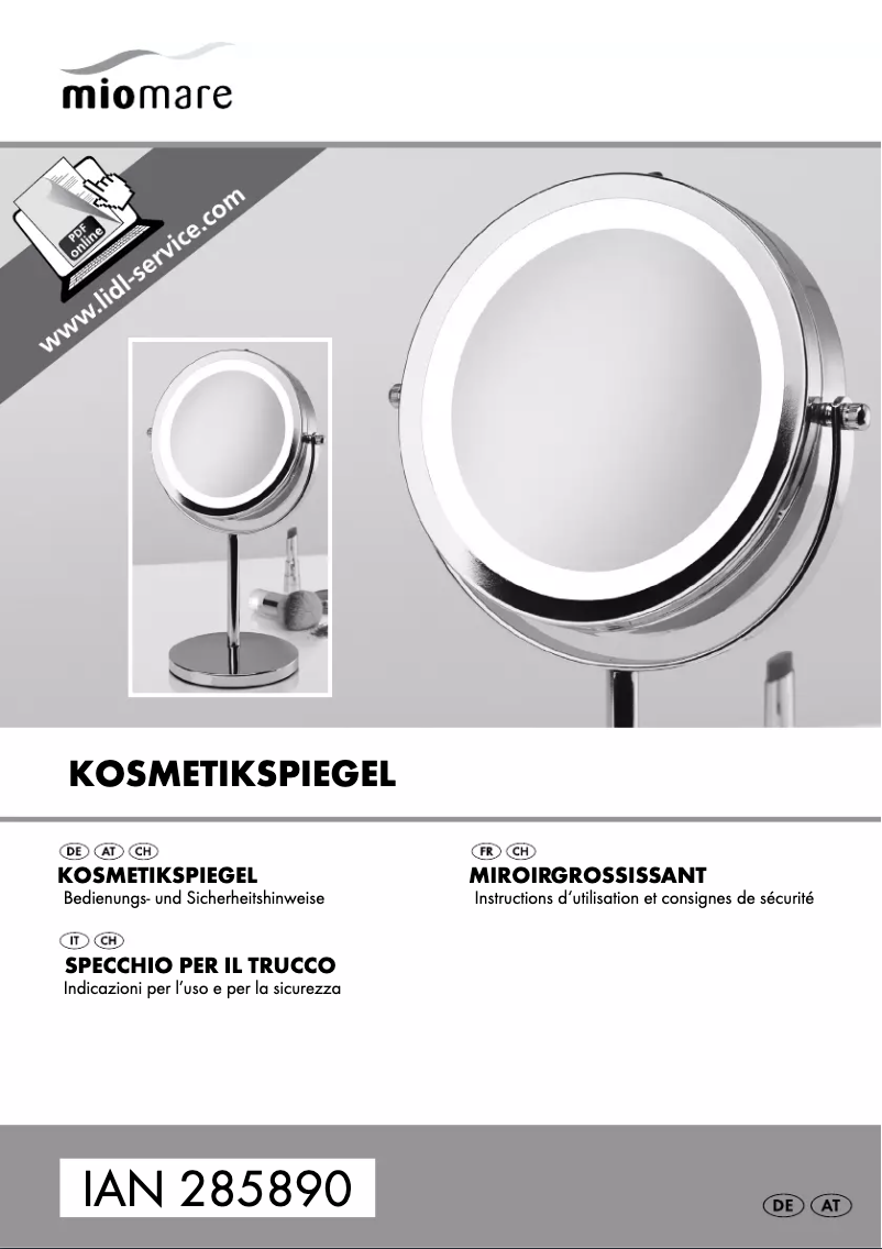 Page 1 de la notice Manuel utilisateur Miomare HG00718