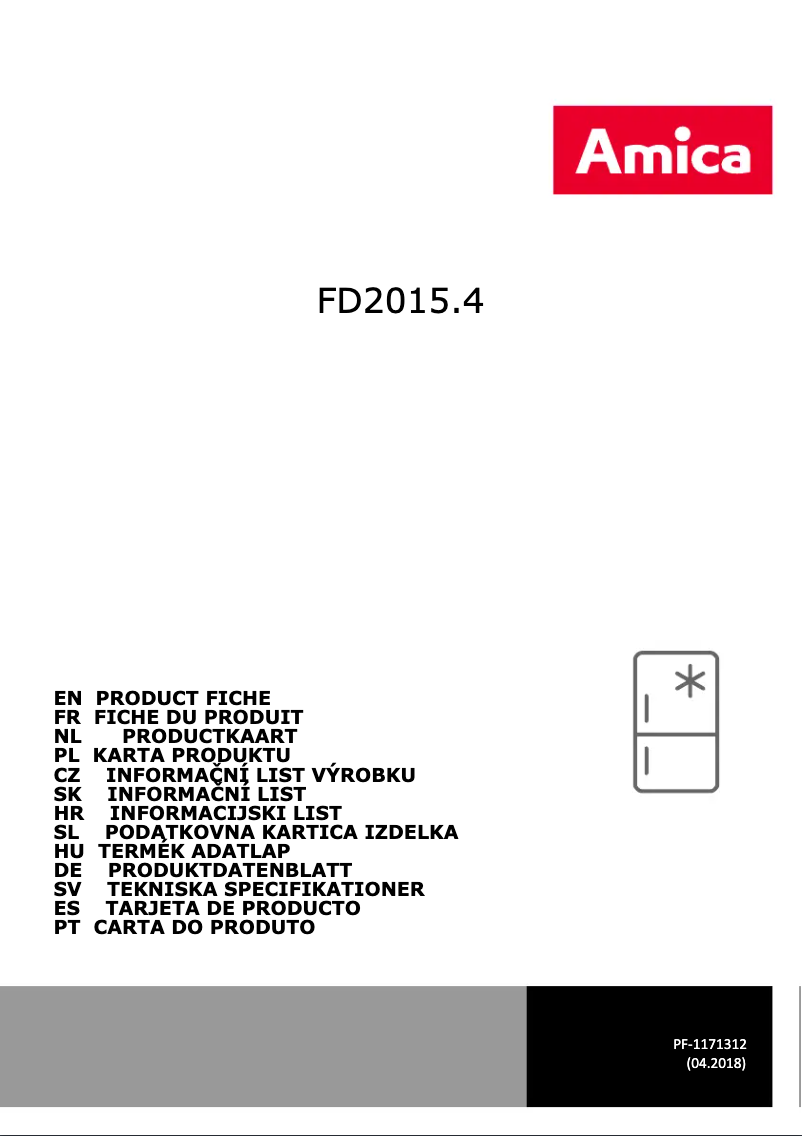 Image de la première page du manuel de l'appareil FD2015.4