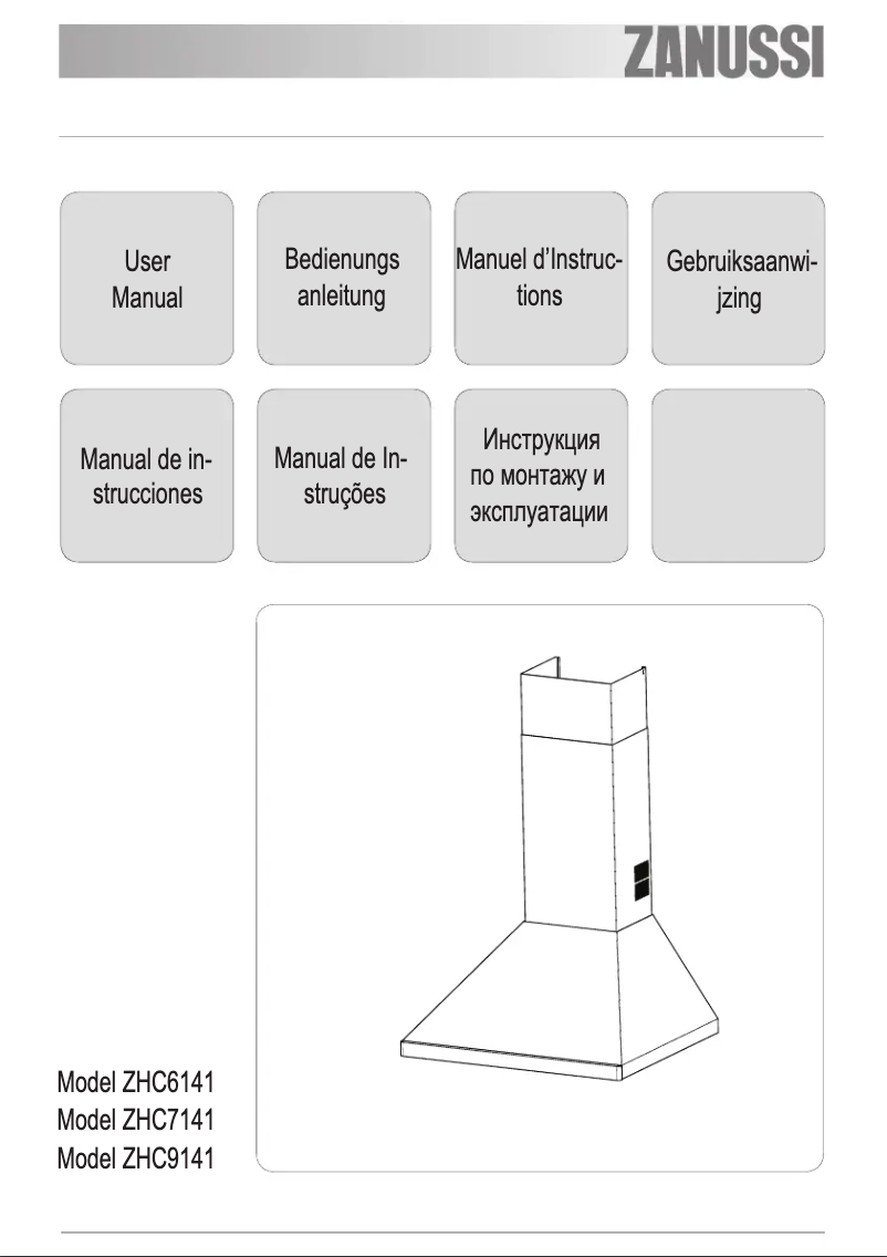 Page n°1 - Manuel utilisateur Zanussi ZHC 6141 X