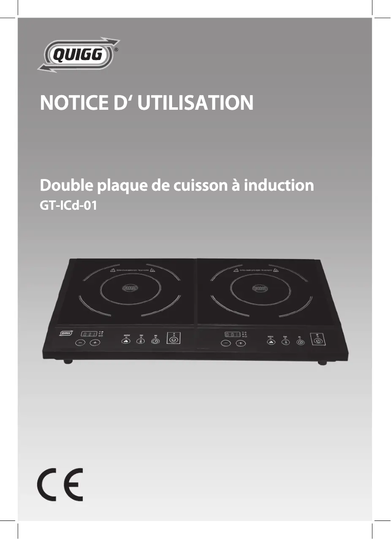 Page n°1 - Manuel utilisateur Quigg GT-LCd-01