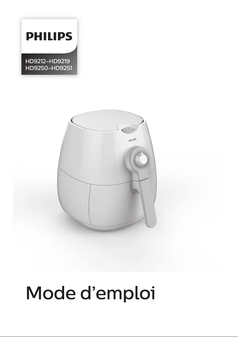 Page n°1 - Manuel utilisateur Philips HD9219