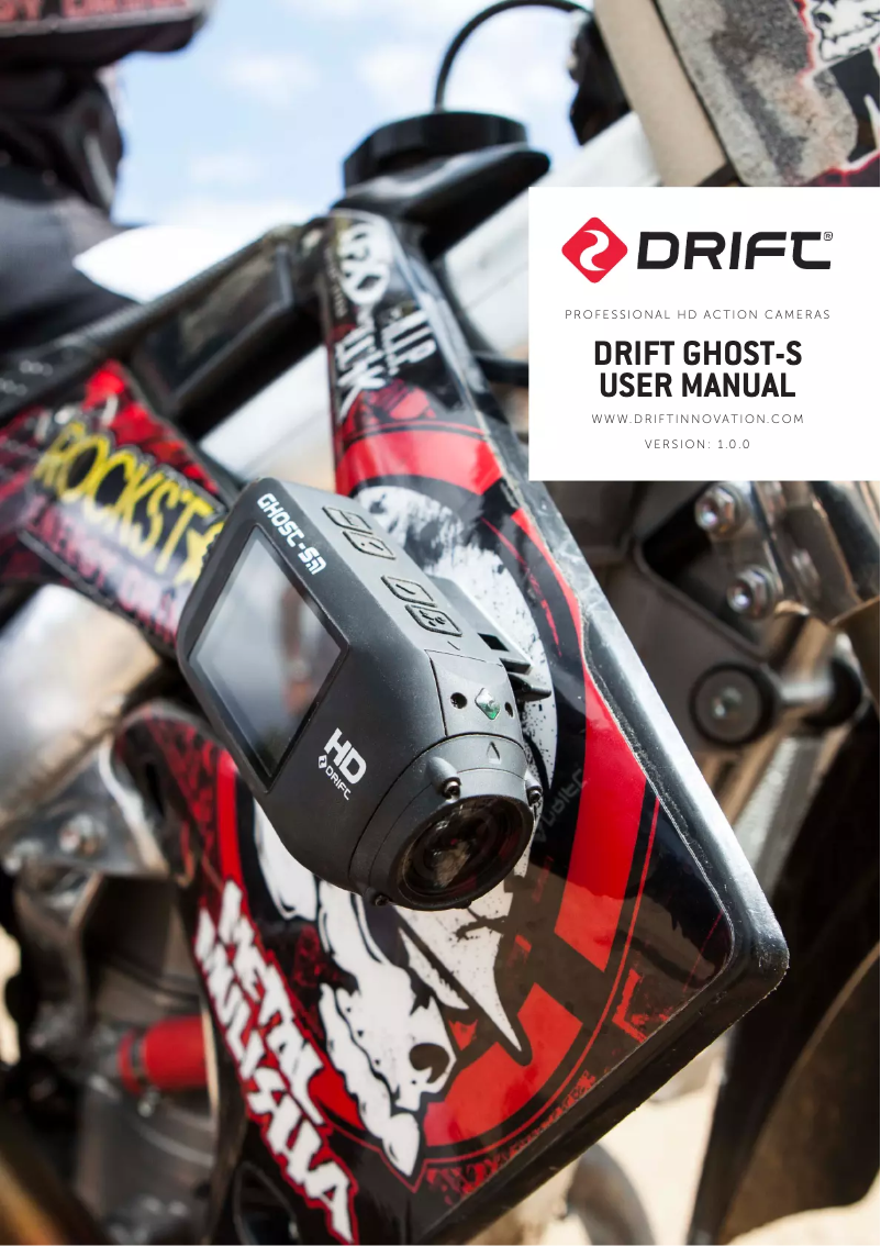 Page 1 de la notice Manuel utilisateur Drift Ghost-S