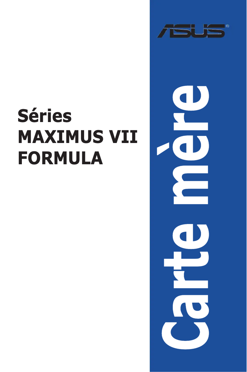 Page 1 de la notice Manuel utilisateur Asus Maximus VII Formula/Watch Dogs