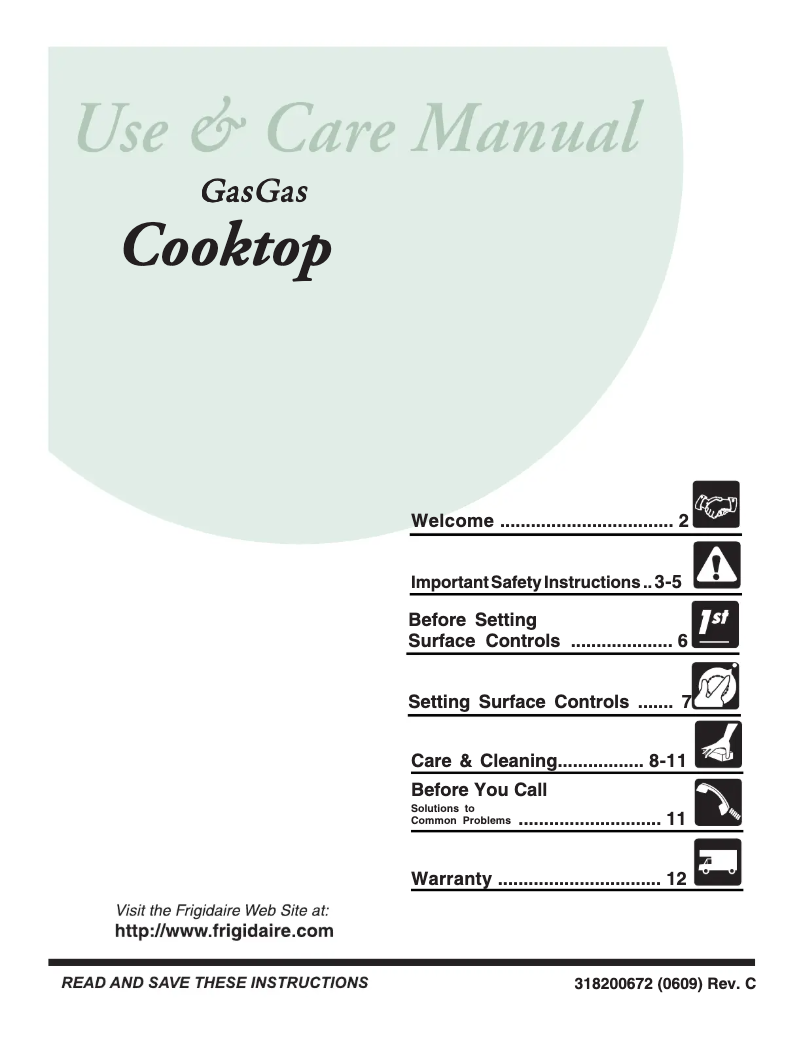 Page n°1 - Manuel utilisateur Frigidaire GLGC30S9EB