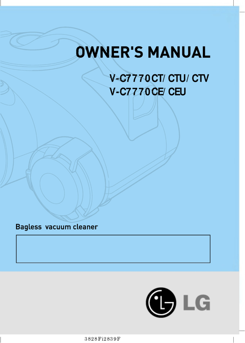 Page 1 de la notice Manuel utilisateur LG VTC7770CEU