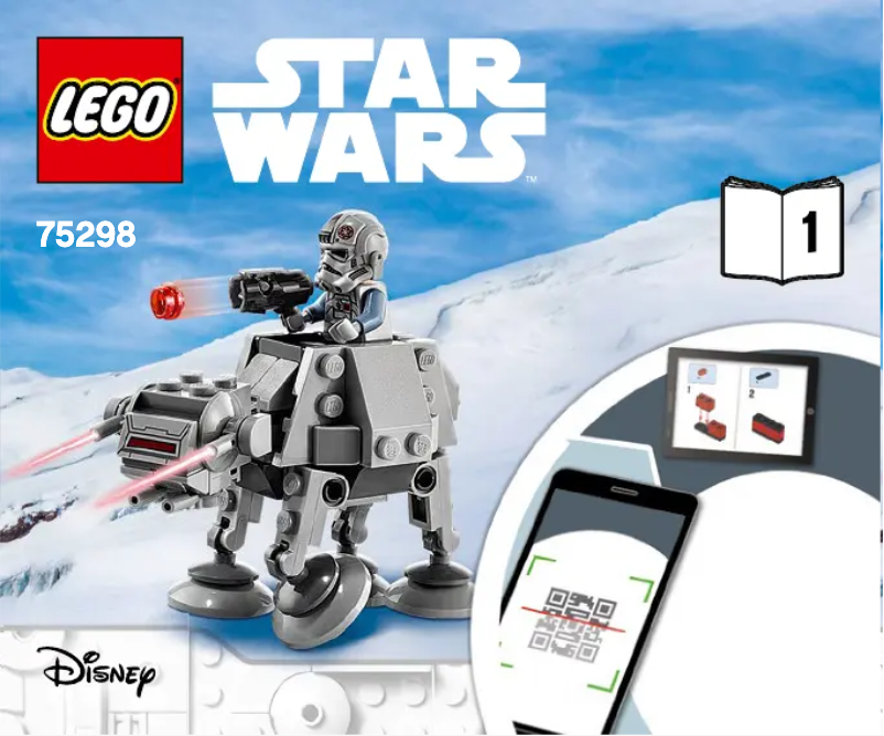 Page 1 de la notice Manuel utilisateur Lego Star Wars 75298