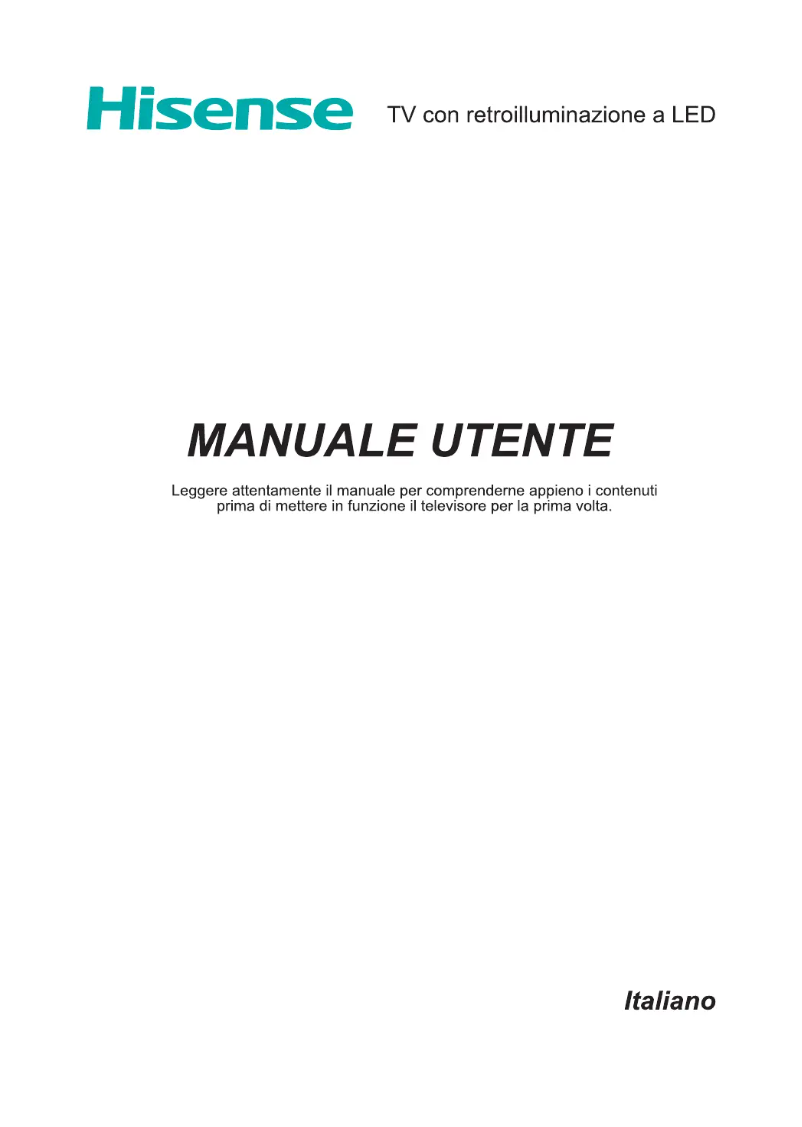Page 1 de la notice Manuel utilisateur Hisense H43NEC5205