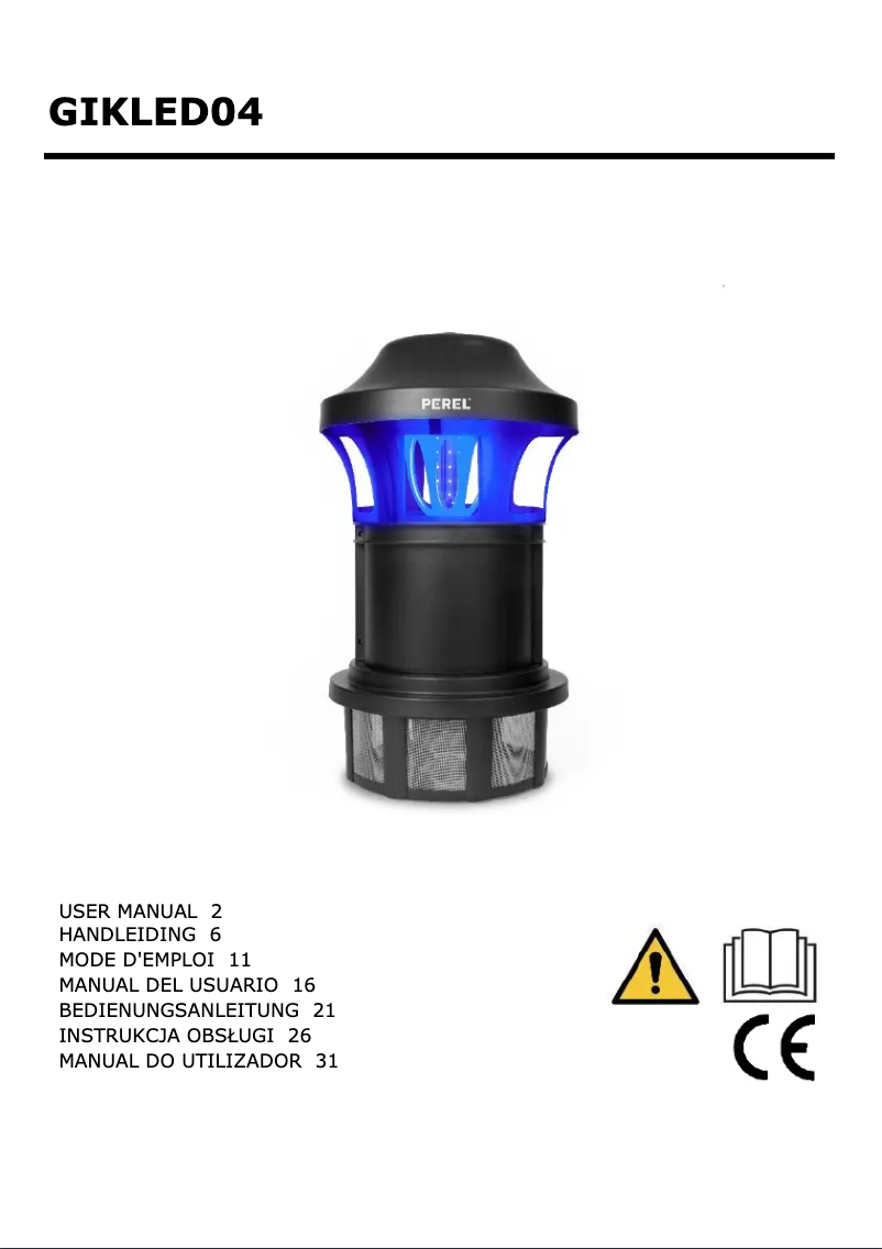 Page 1 de la notice Manuel utilisateur Perel GIKLED04