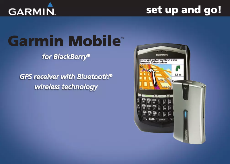 Image de la première page du manuel de l'appareil Mobile for BlackBerry