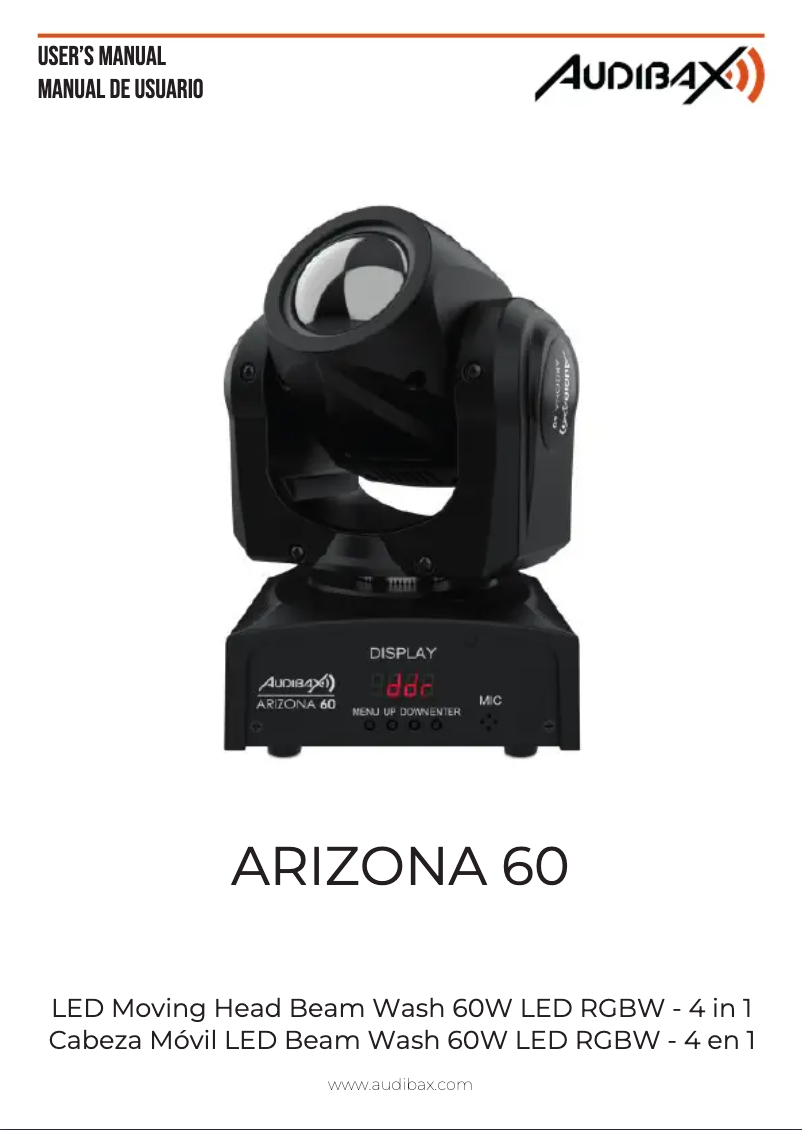 Page n°1 - Manuel utilisateur Audibax Arizona 60