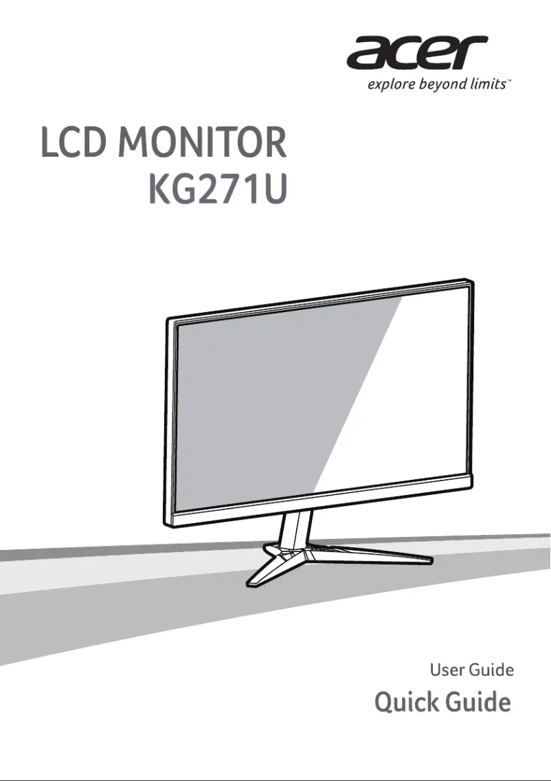Page n°1 - Guide de démarrage rapide Acer KG271