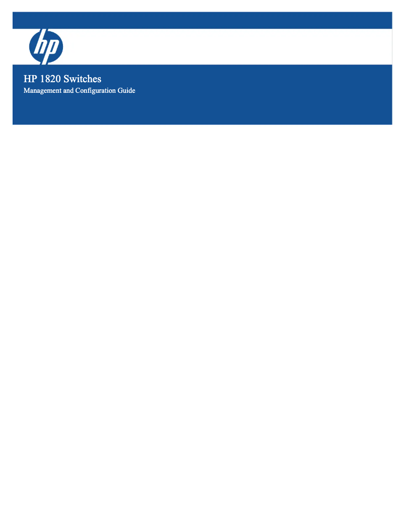 Page n°1 - Manuel utilisateur HP 1820