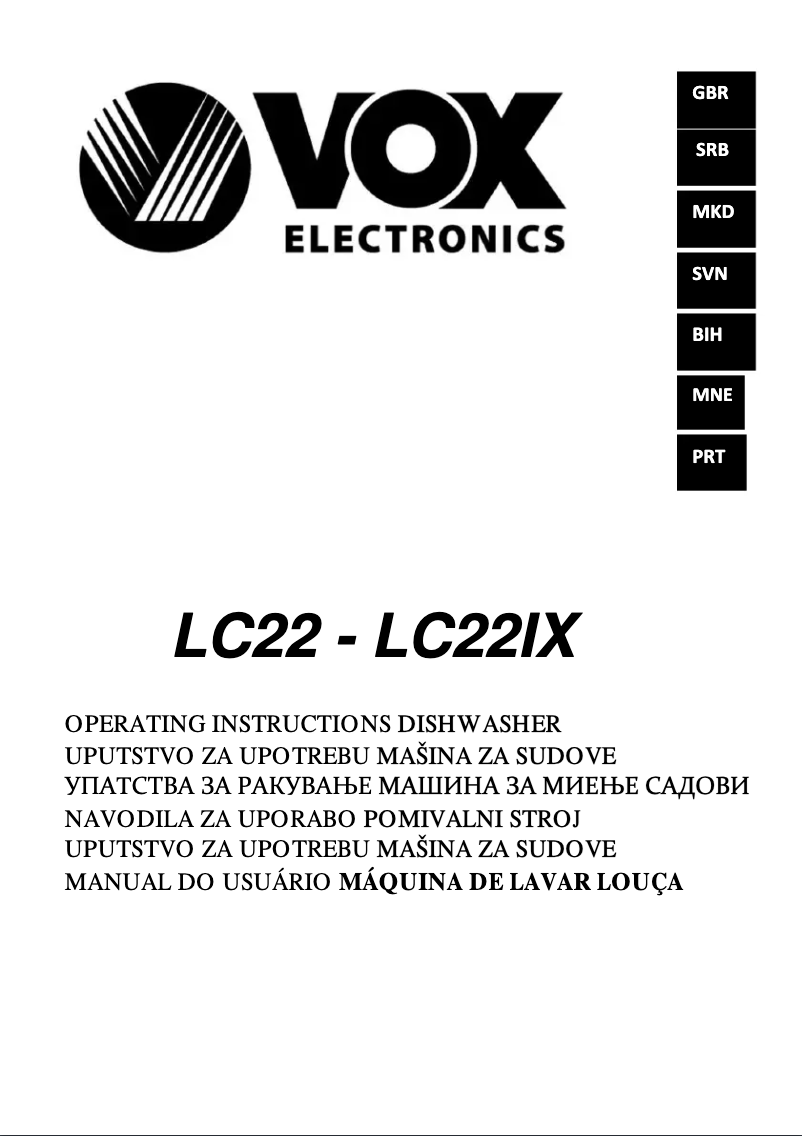 Página 1 del manual Manual de usuario VOX LC22