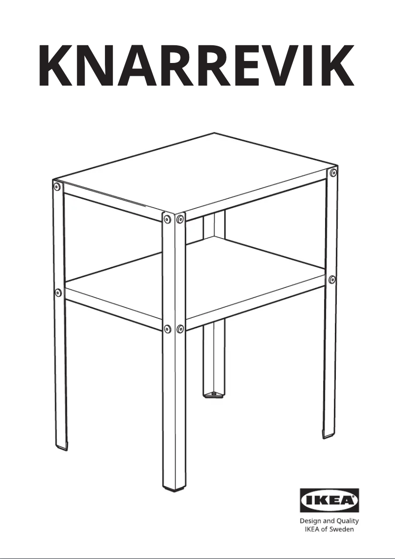 Page 1 de la notice Manuel utilisateur Ikea KNARREVIK 205.699.77