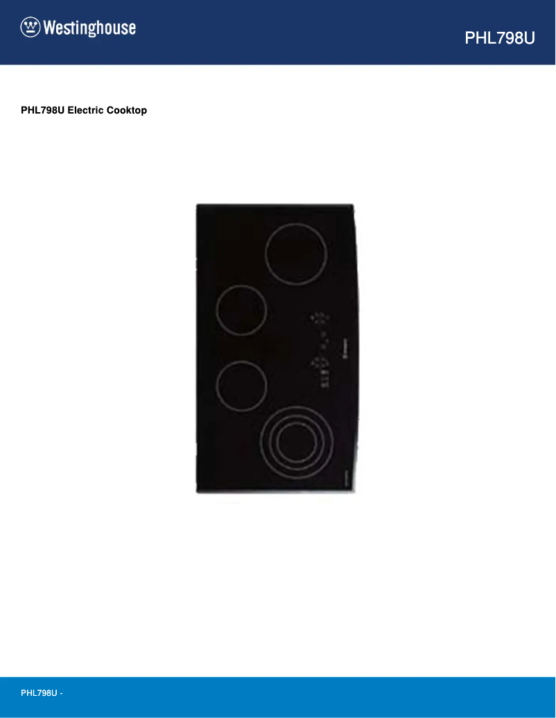 Image de la première page du manuel de l'appareil PHL798U