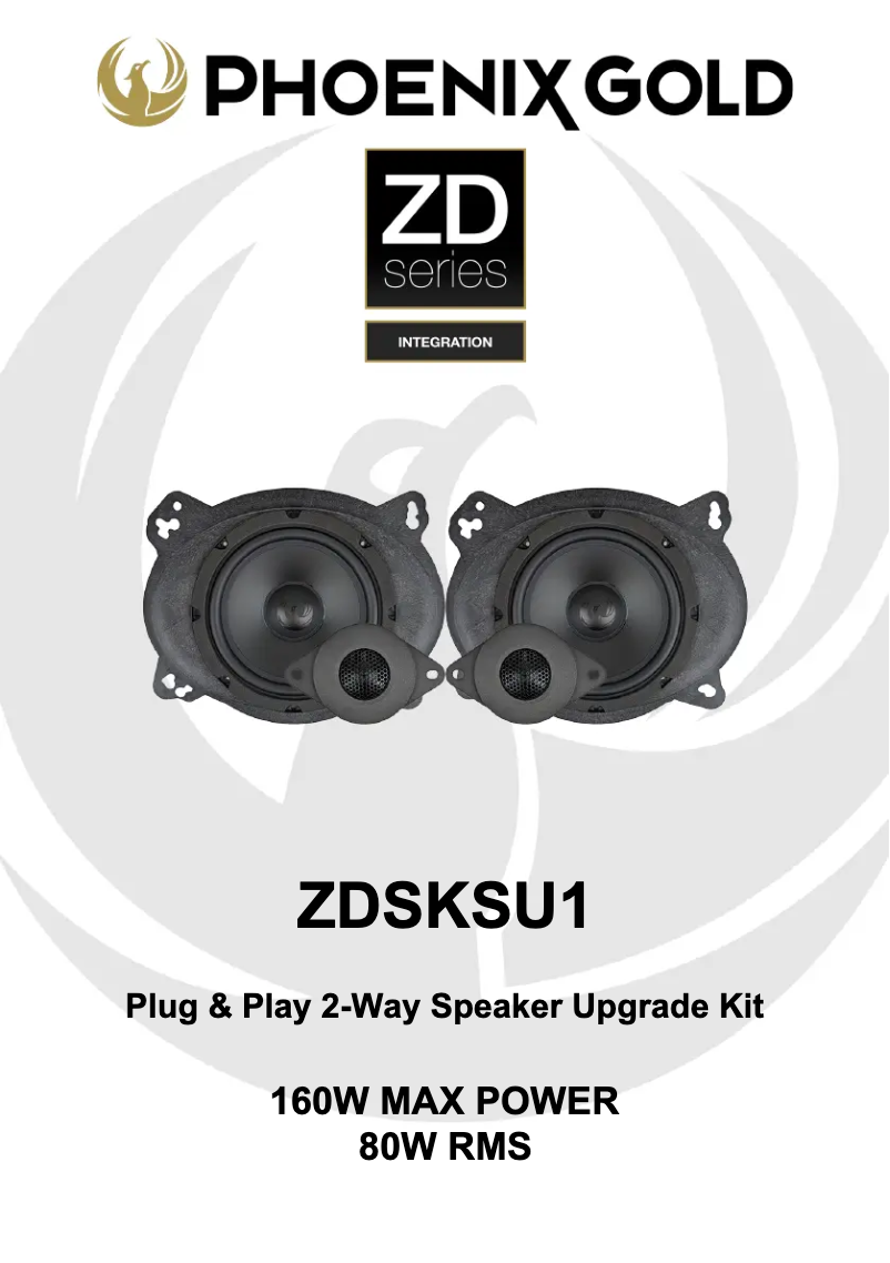 Page n°1 - Manuel utilisateur Phoenix Gold ZDSKSU1