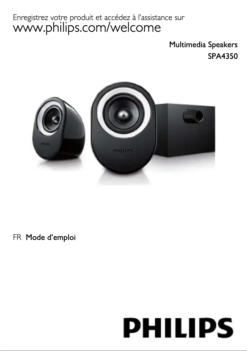 Page 1 de la notice Manuel utilisateur Philips SPA4350