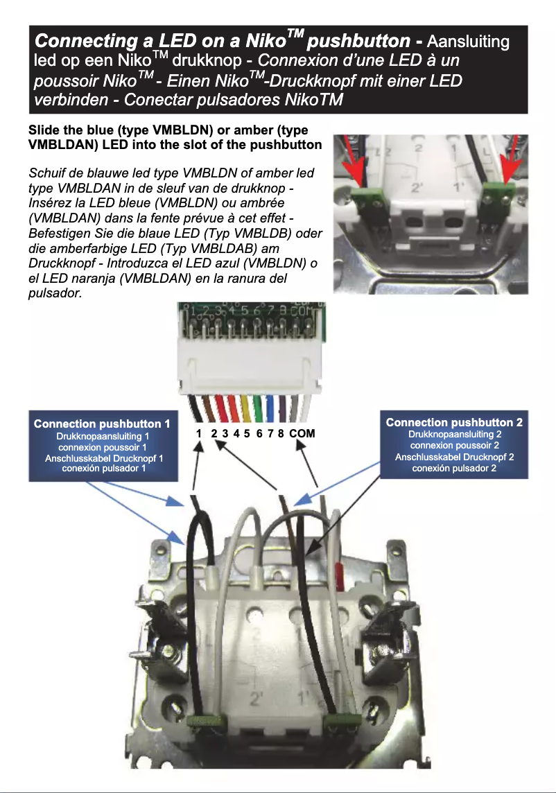 Page n°1 - Fiche technique Velbus VMB8PBU