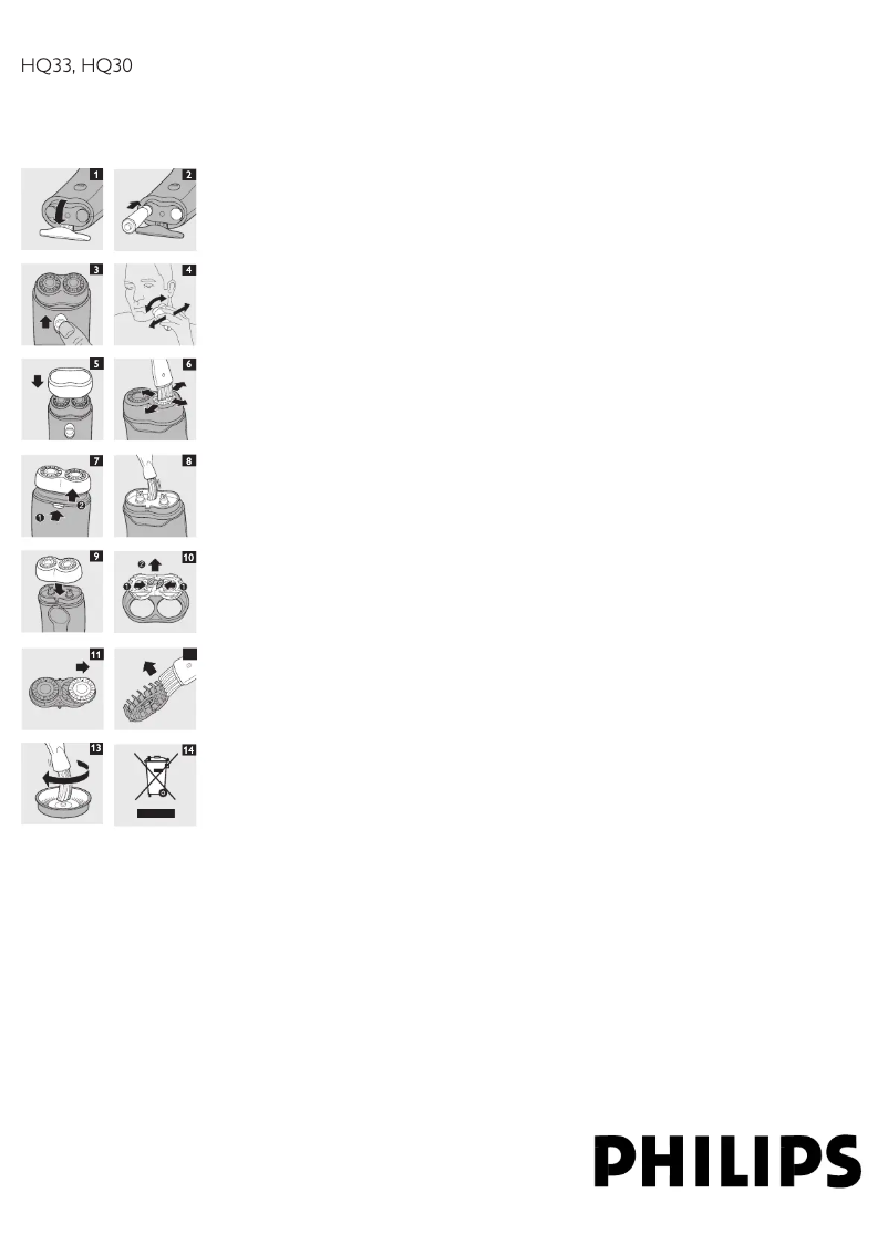 Page n°1 - Manuel utilisateur Philips HQ33