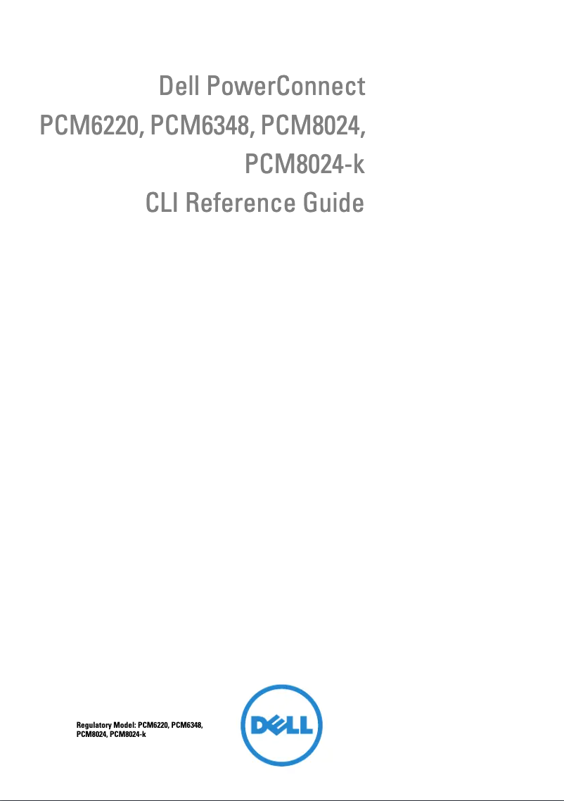 Page 1 de la notice Manuel utilisateur Dell PowerConnect M8024