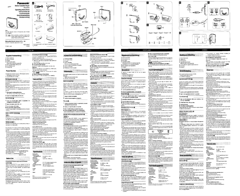 Image de la première page du manuel de l'appareil RQ-SX55